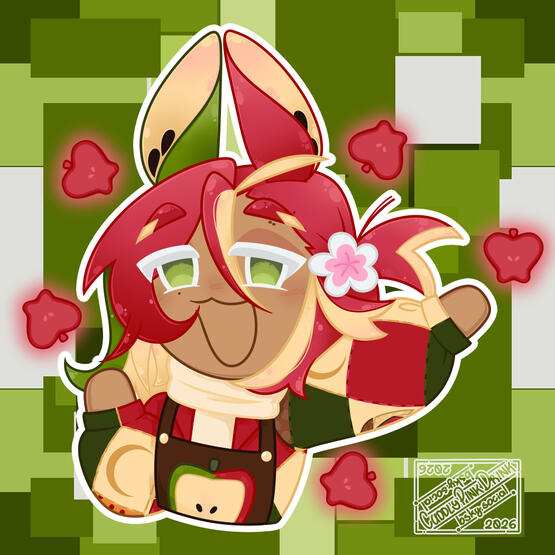Apple Rabbit Cookie #8185748 by Tsunotar0u