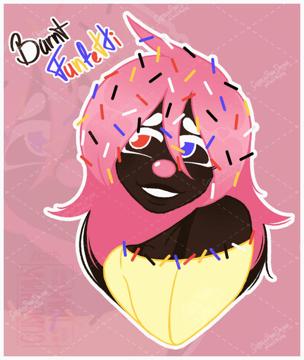 | Fluffy pen, colored lineart, full color, simple background |