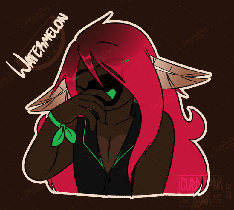 | Fluffy pen, black lineart, full color, flat background |