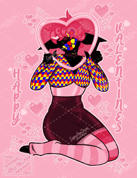 | Fluffy pen, colored lineart, full color, simple background + added prop |